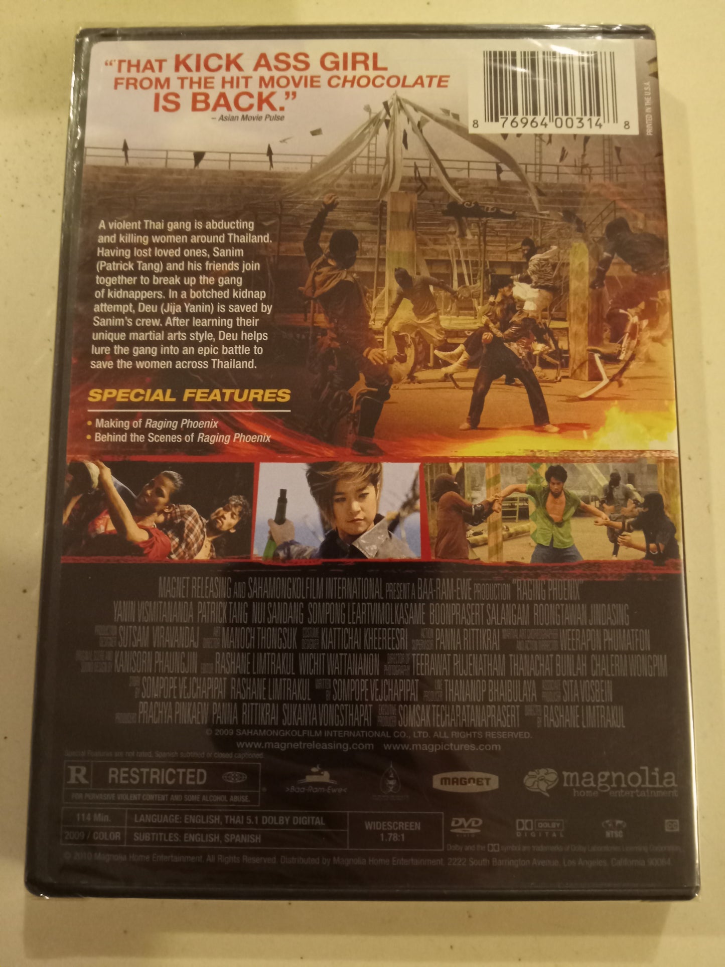 Raging Phoenix, DVD Movie, Jija Yanin Widescreen, Rated R, NEW