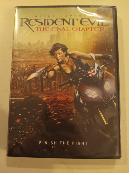 Resident Evil The Final Chapter, DVD Movie, Milla Jovovich Widescreen, Rated R, NEW