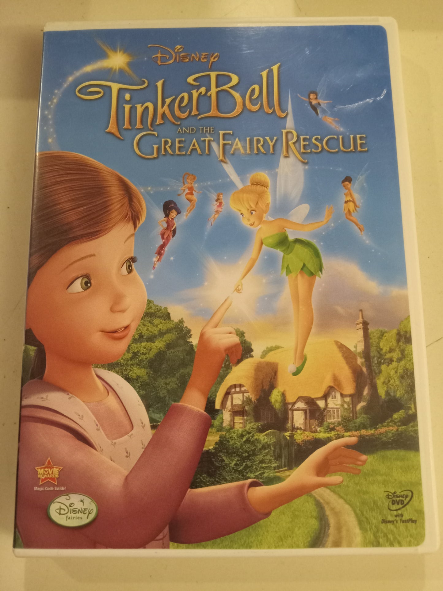 TinkerBell And The Great Fairy Rescue, Disney Animation DVD Movie, Widescreen, Rated G, USED