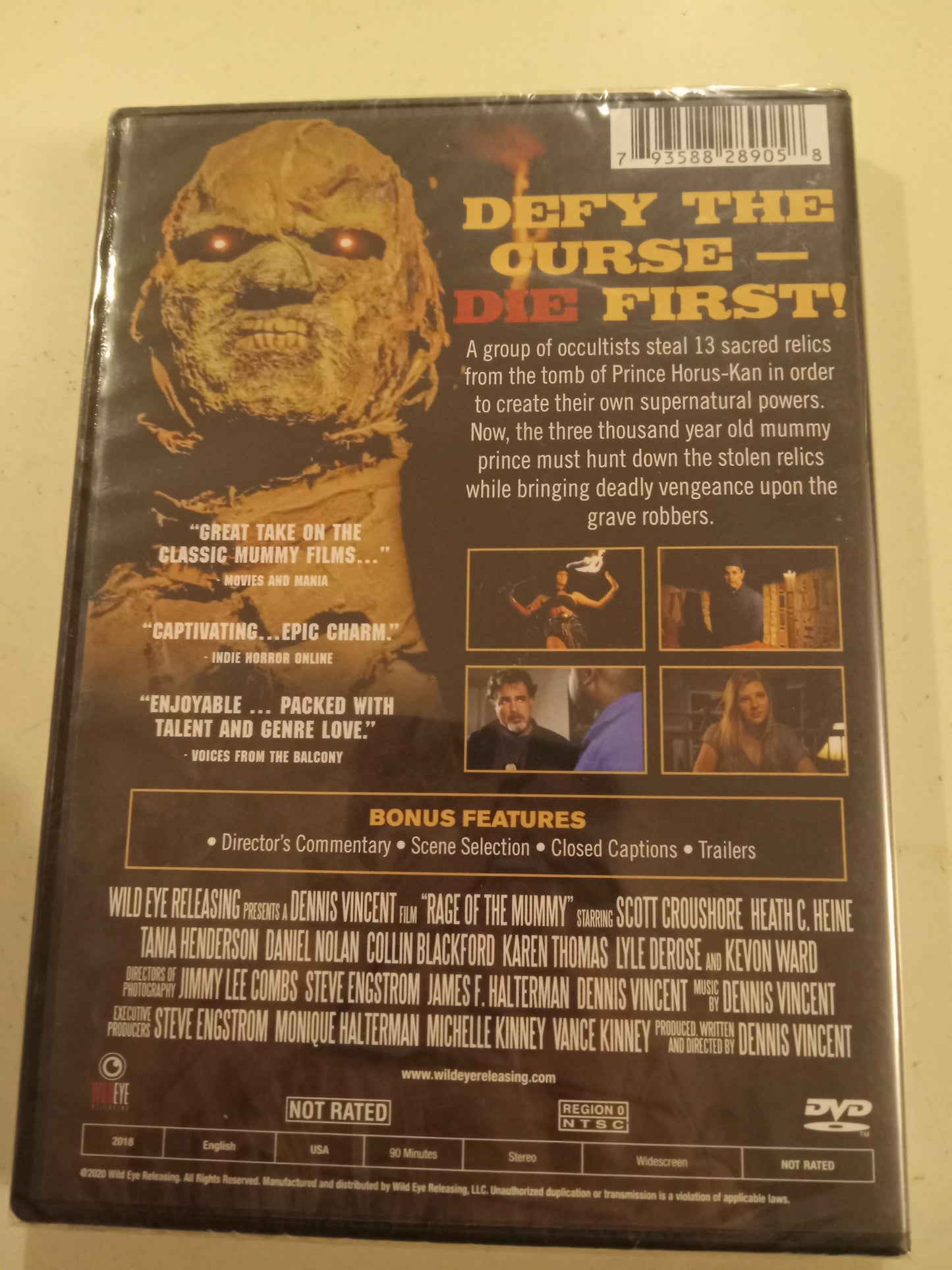 Rage Of The Mummy, DVD Movie, Scott Croushore Widescreen, Not Rated, Rare NEW
