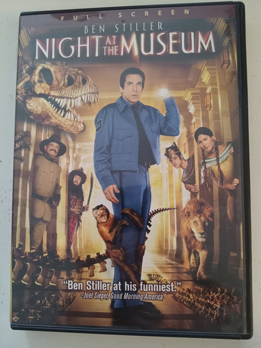 Night At The Museum, DVD Movie, Ben Stiller Fullscreen/Widescreen, Rated PG, USED