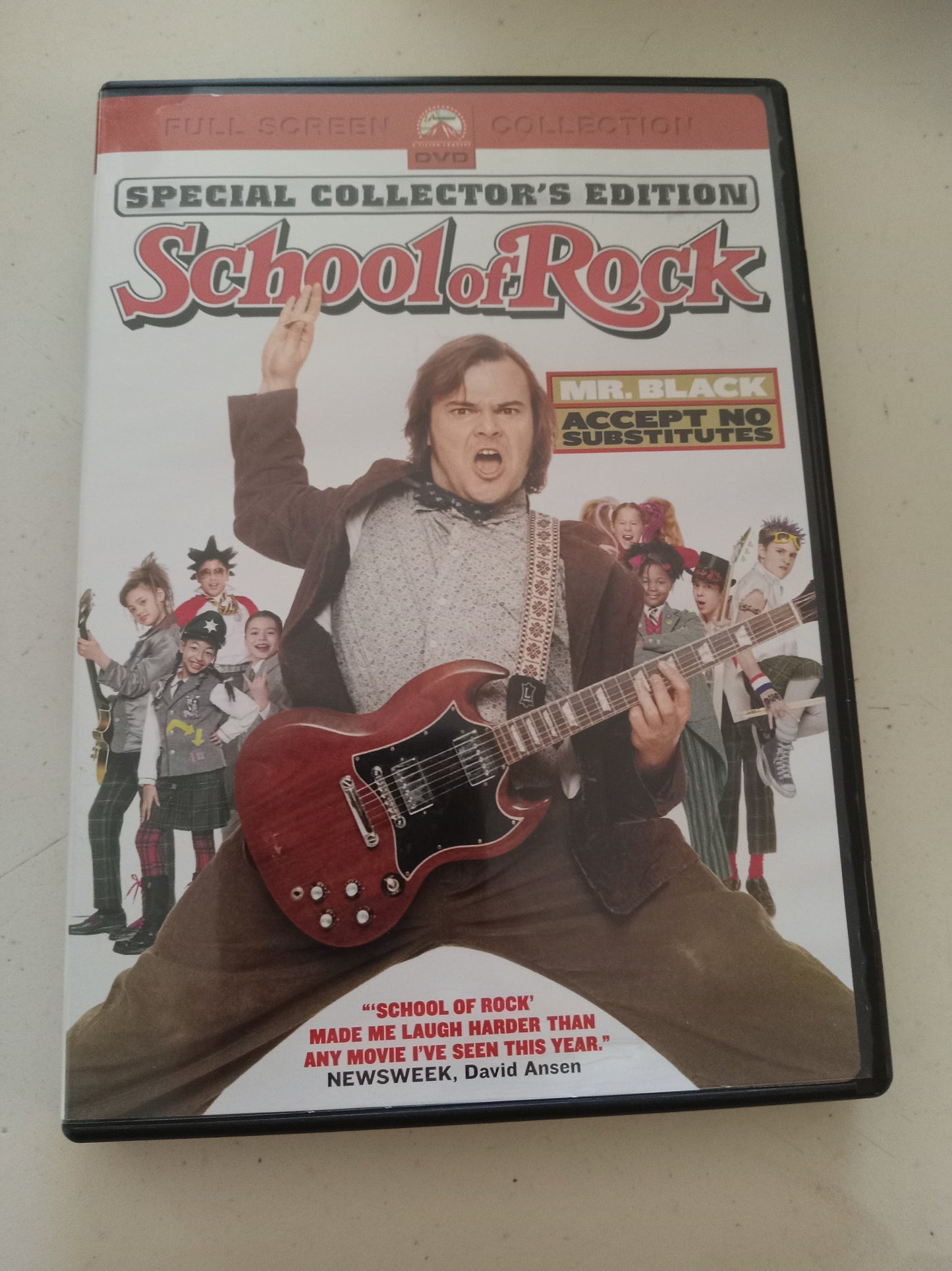 School Of Rock, DVD Movie, Special Collector's Ed. Jack Black Fullscreen, Rated PG-13, USED
