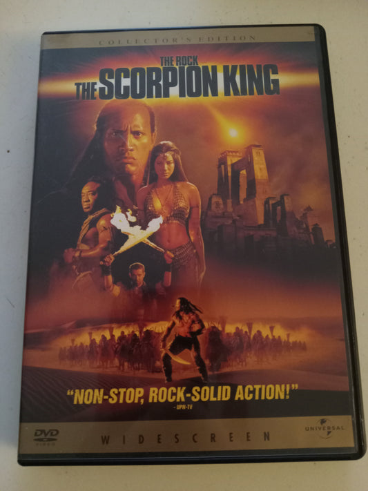 The Scorpion King Collectors Edition, DVD Movie, Dwayne Johnson Widescreen, Rated PG-13, USED