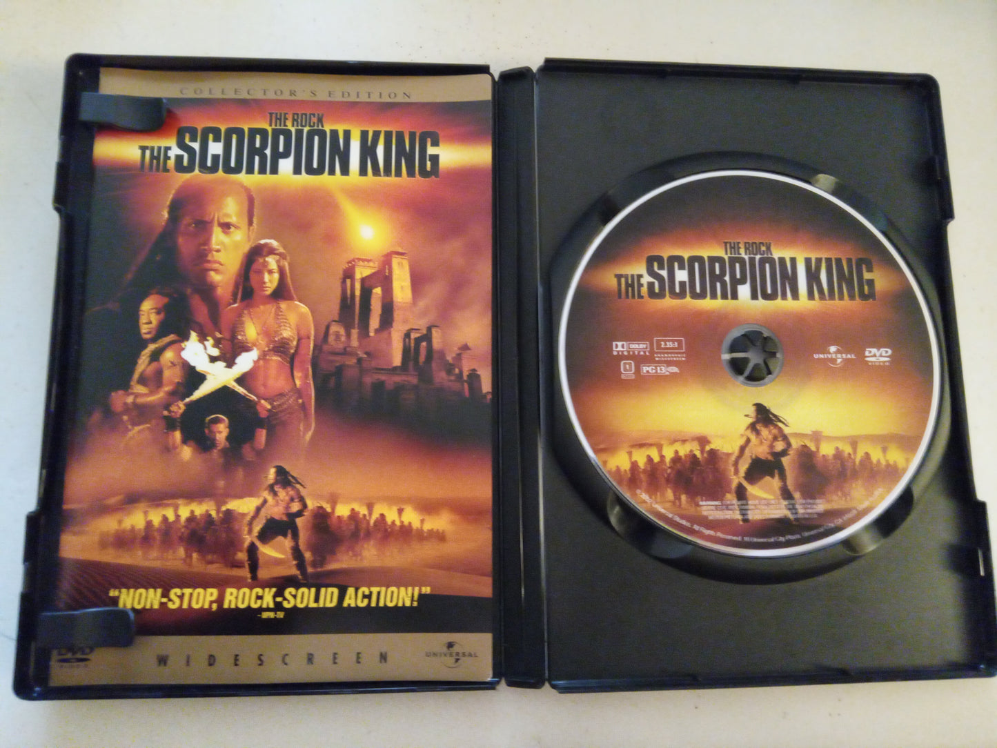 The Scorpion King Collectors Edition, DVD Movie, Dwayne Johnson Widescreen, Rated PG-13, USED