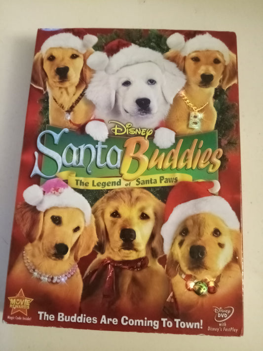 Santa Buddies, The Legend of Santa Paws, Disney DVD Movie, Widescreen, Rated G, USED