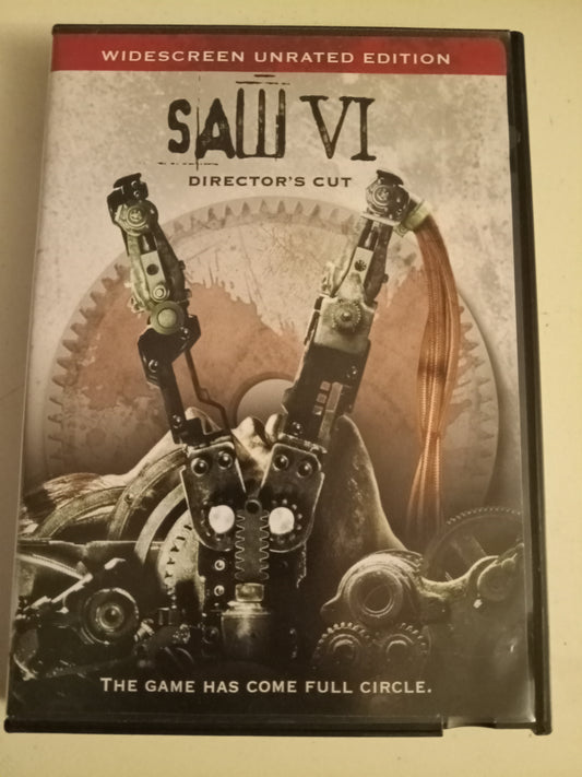 Saw VI (6), Directors Cut, DVD Movie, Tobin Bell Widescreen, Not-Rated, USED