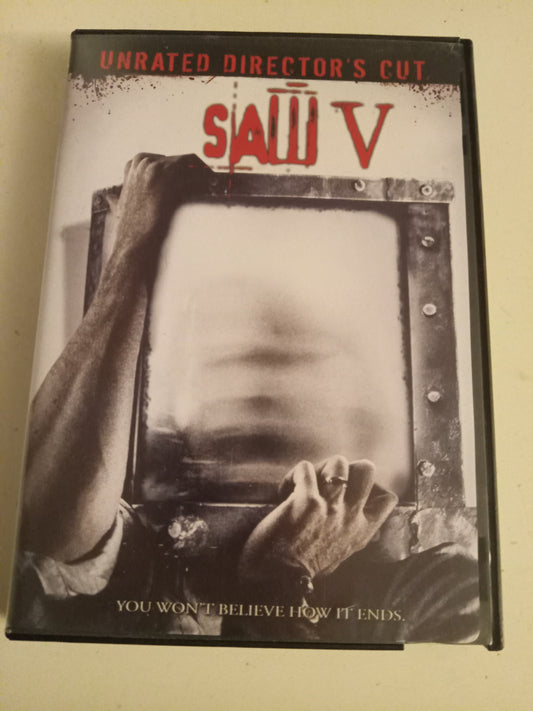 Saw V (5), Directors Cut, DVD Movie, Tobin Bell Widescreen, Not-Rated, USED