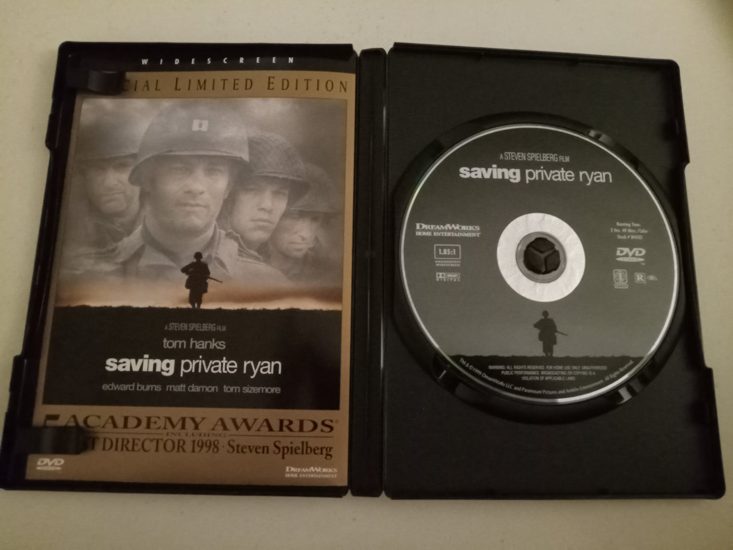 Saving Private Ryan Special Limited Edition, DVD Movie, Tom Hanks Widescreen, Rated R, USED