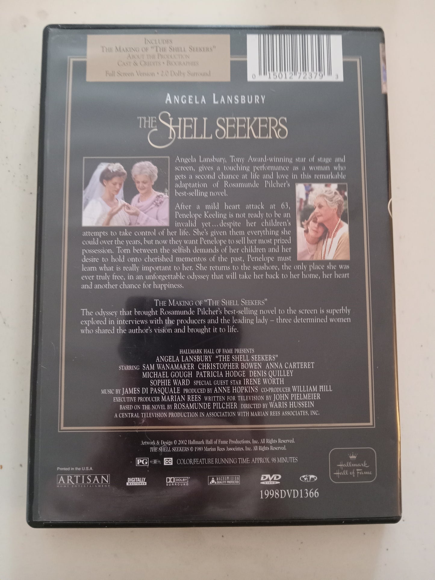 The Shell Seekers Collectors Edition, DVD Movie, Angela Lansbury Fullscreen, Rated PG, USED