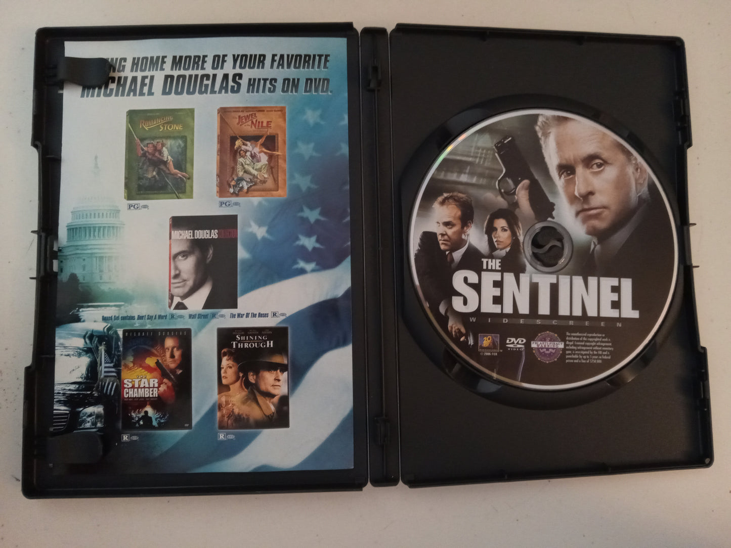 The Sentinel, DVD Movie, Michael Douglas Widescreen, Rated PG-13, USED
