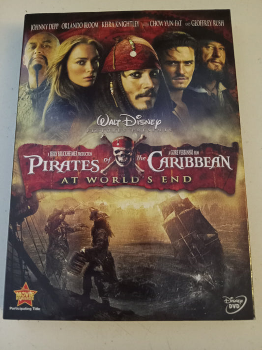 Pirates Of The Caribbean At Worlds End, DVD Movie, Johnny Depp Widescreen, Rated PG-13, USED