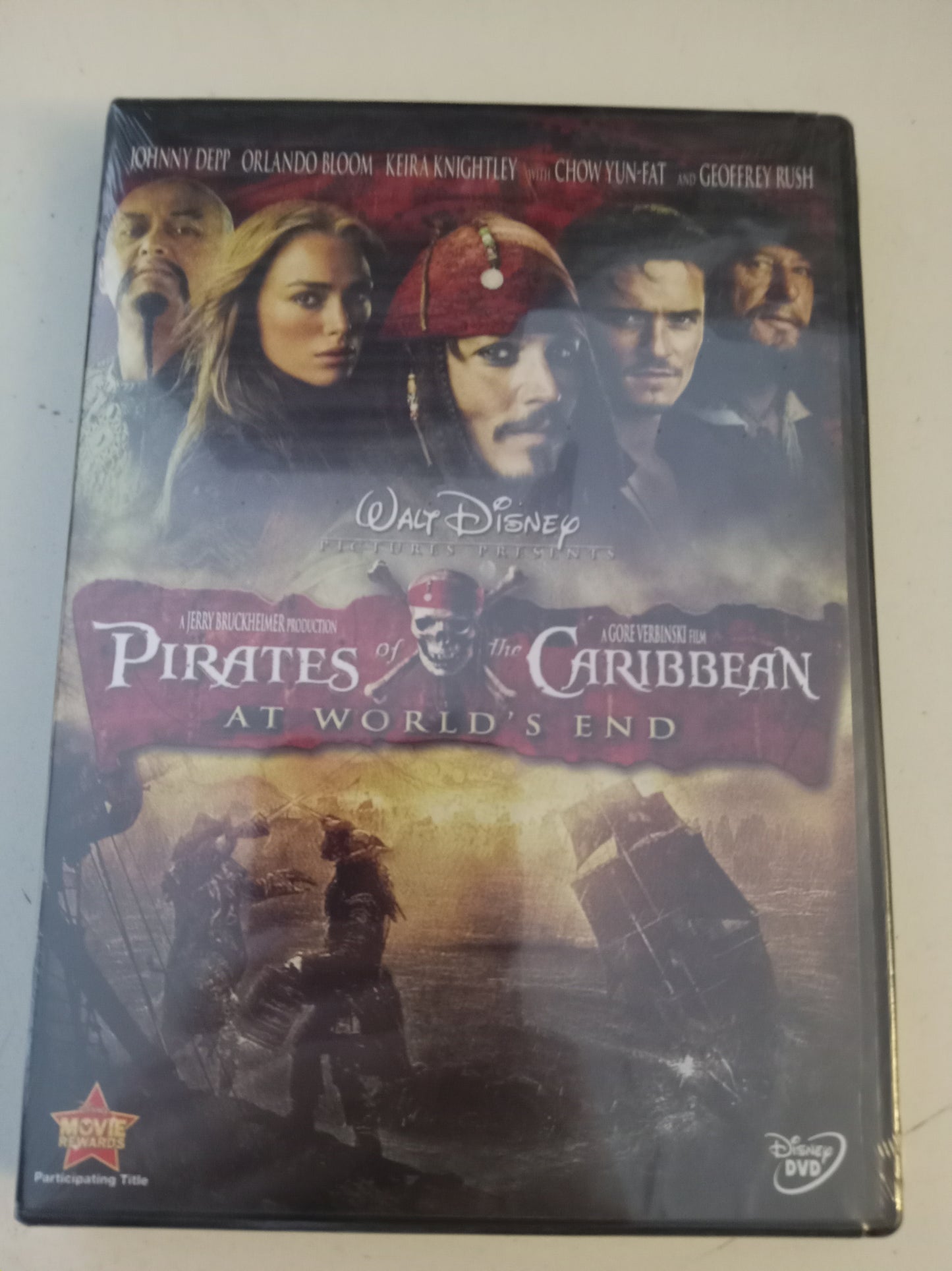 Pirates Of The Caribbean At Worlds End, DVD Movie, Johnny Depp Widescreen, Rated PG-13, USED