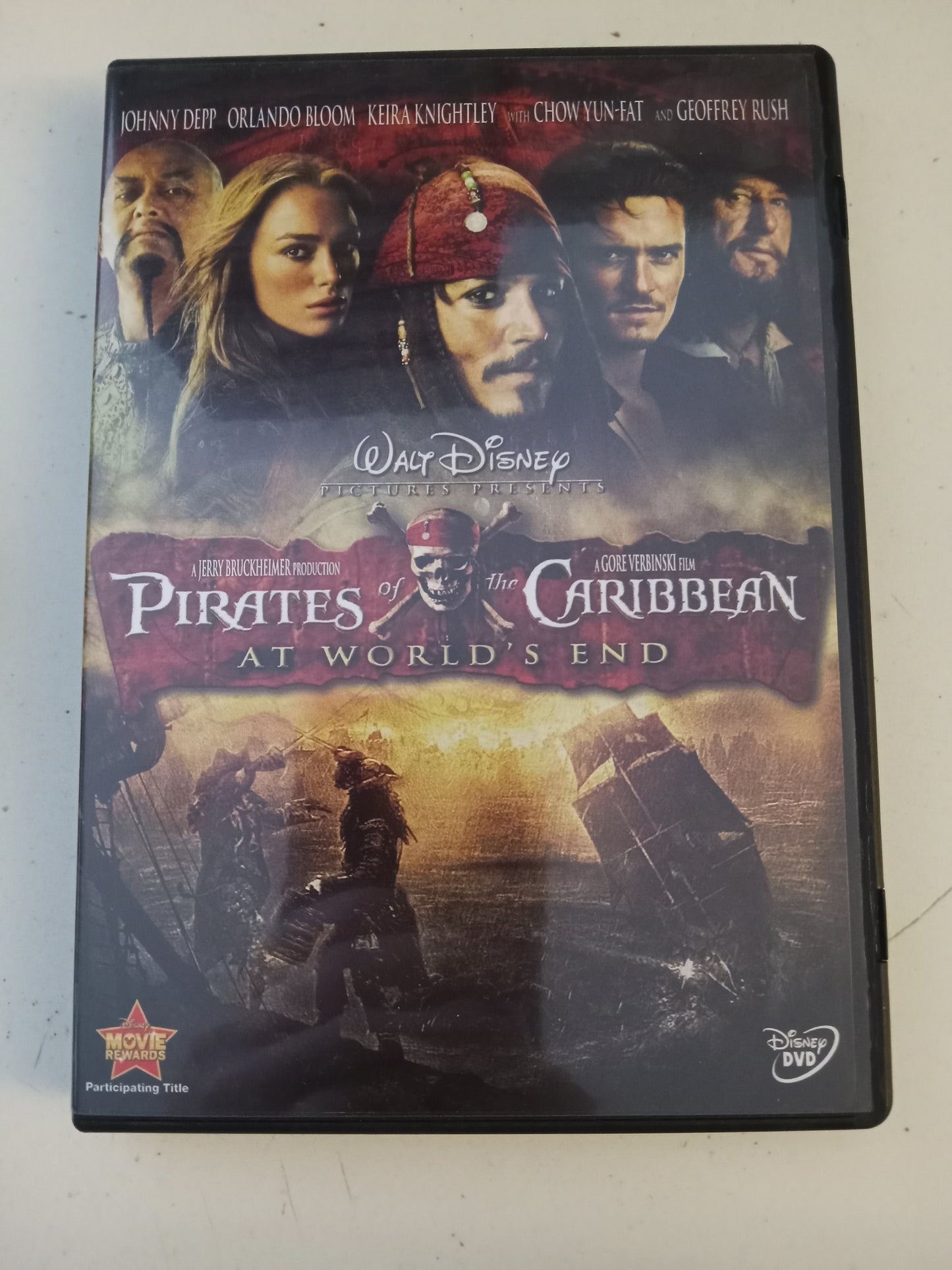 Pirates Of The Caribbean At Worlds End, DVD Movie, Johnny Depp Widescreen, Rated PG-13, USED