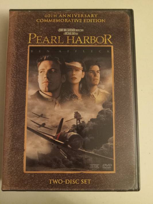 Pearl Harbor, 2 Disc DVD Movie, Ben Affleck Widescreen, 60th Anniversary Commemorative Ed. Rated PG-13, USED