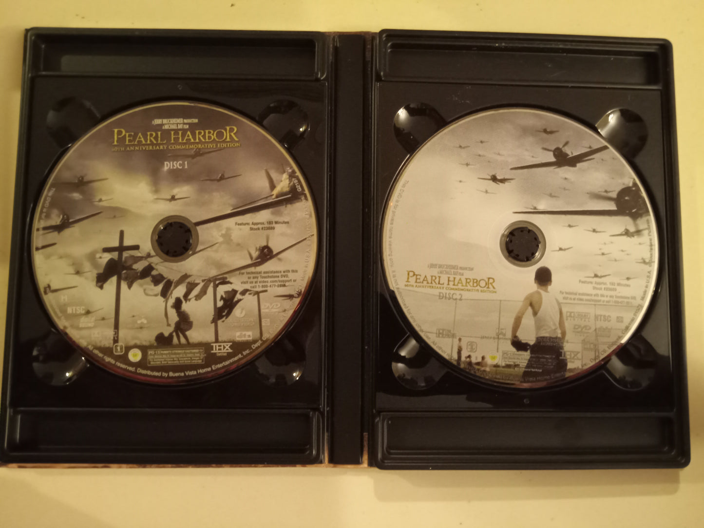 Pearl Harbor, 2 Disc DVD Movie, Ben Affleck Widescreen, 60th Anniversary Commemorative Ed. Rated PG-13, USED