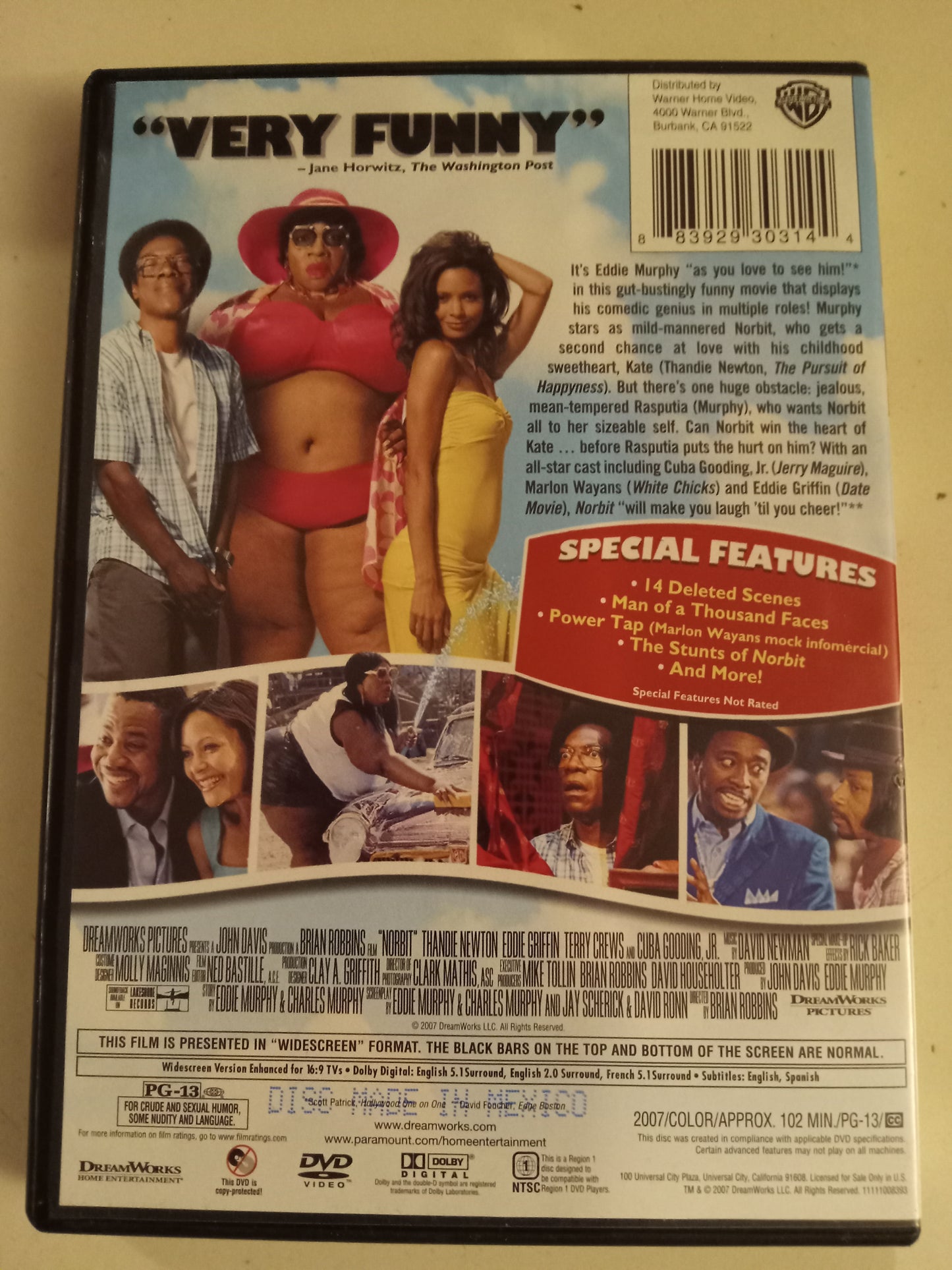 Norbit, DVD Movie, Eddie Murphy Fullscreen, Widescreen, Rated PG-13, USED