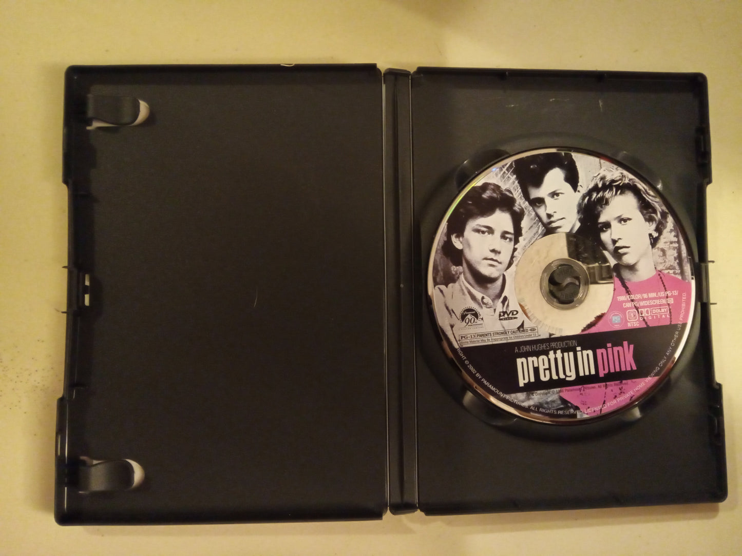 Pretty In Pink, DVD Movie, Molly Ringwald Widescreen, Rated PG-13, NEW/USED