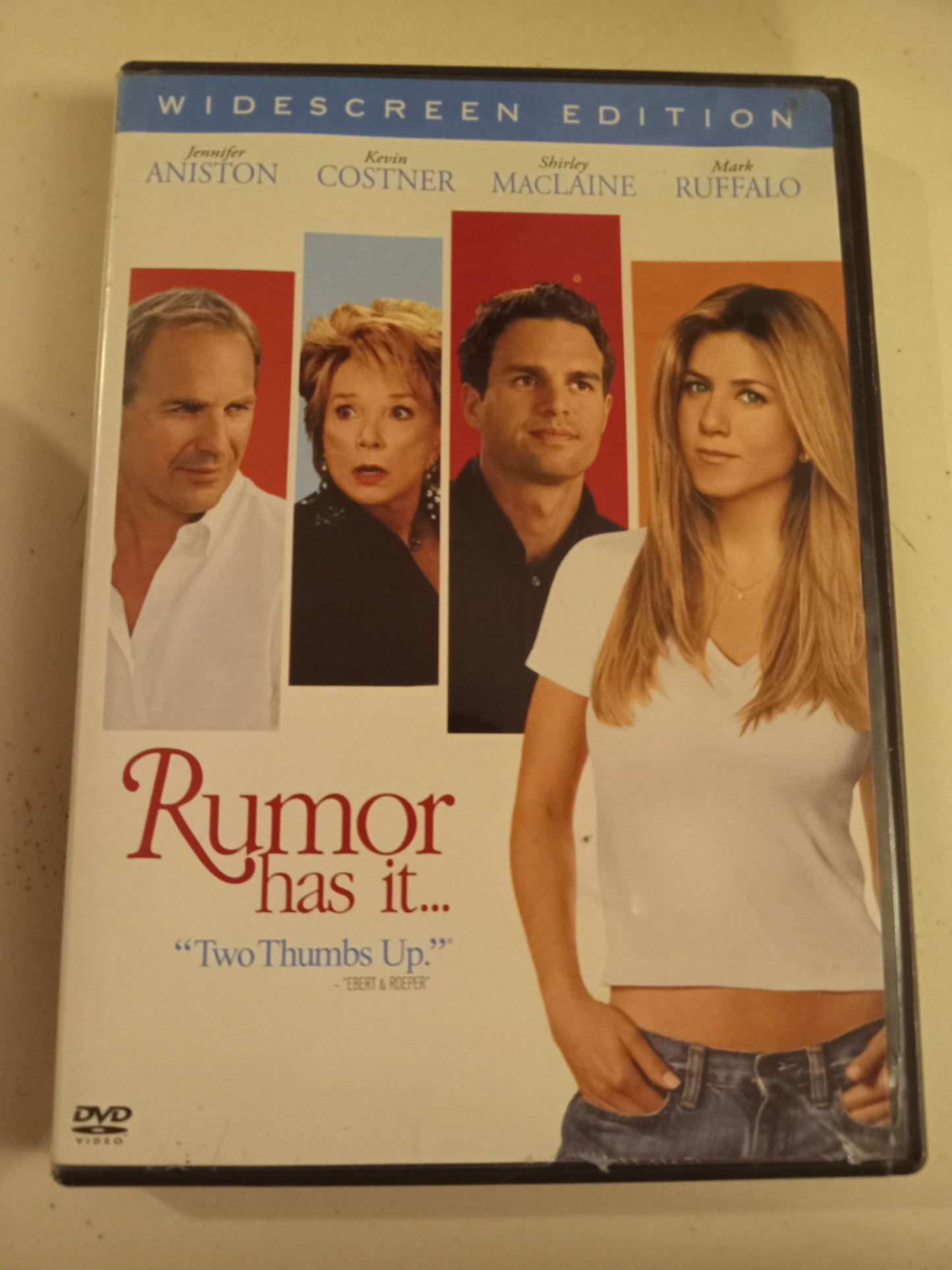Rumors Has It, DVD Movie, Jennifer Aniston Widescreen, Rated PG-13, USED
