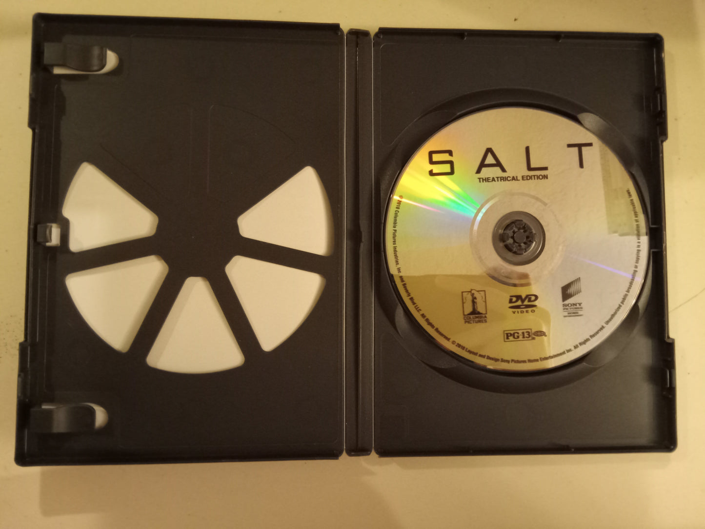 Salt, DVD Movie, Angelina Jolie Widescreen, Theatrical Ed. Rated PG-13, USED