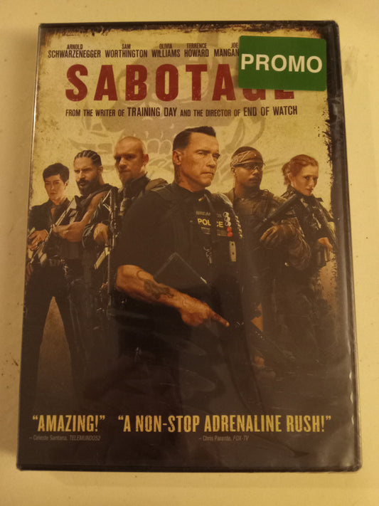 Sabotage, DVD Movie, Arnold Schwarzenegger Widescreen, Rated R, NEW