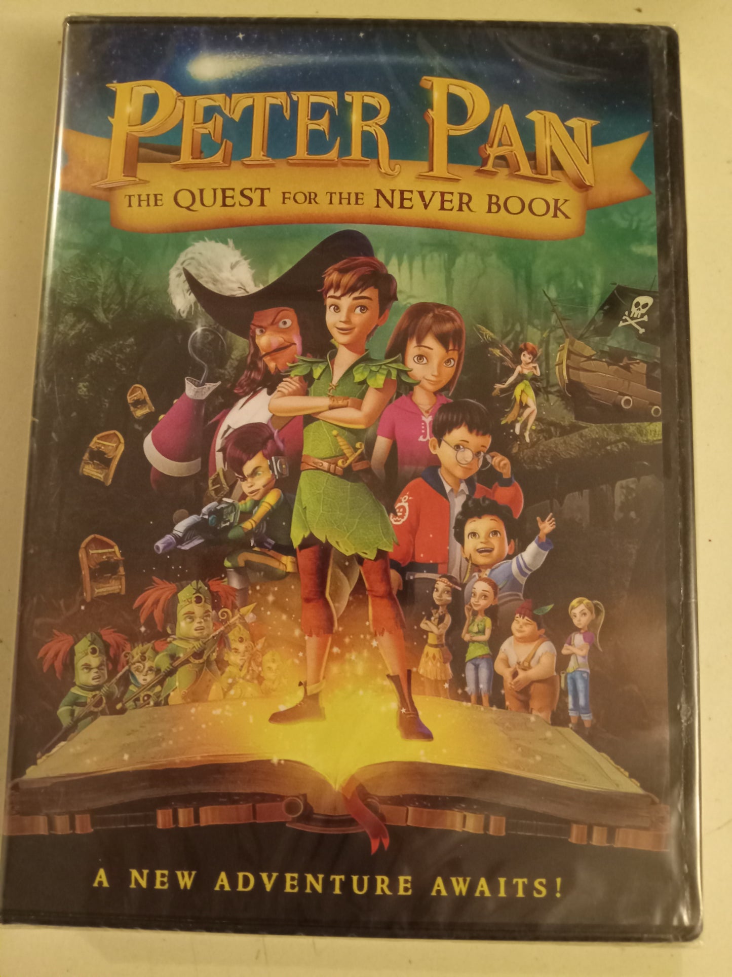 Peter Pan The Quest For The Never Book, Do Entertainment Animation DVD Movie, Widescreen, Not Rated, NEW