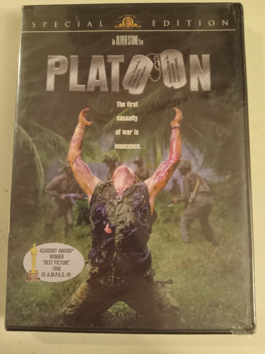 Platoon, Special Edition, DVD Movie, Tom Berenger Widescreen, Rated R, NEW