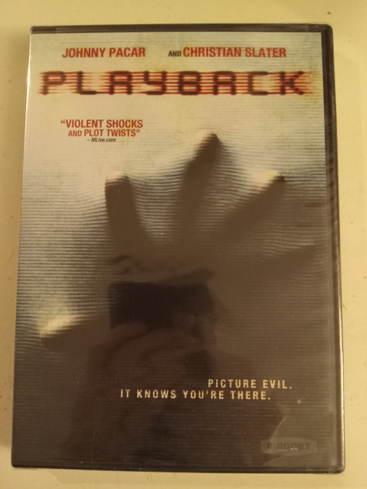 Playback, DVD Movie, Christian Slater Widescreen, Rated R, NEW