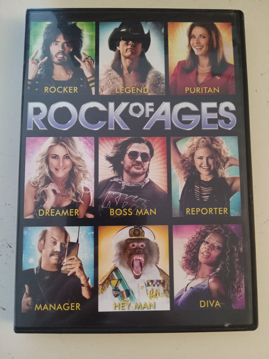Rock Of Ages, DVD Movie, Russell Brand Widescreen, Rated PG-13, USED