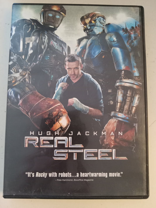 Real Steel, DVD Movie, Hugh Jackman Widescreen, Rated PG-13, USED