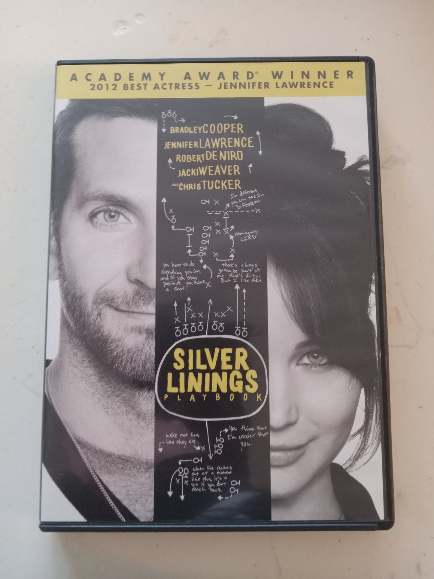 Silver Linings Playbook, DVD Movie, Bradley Cooper Widescreen, Rated R, USED