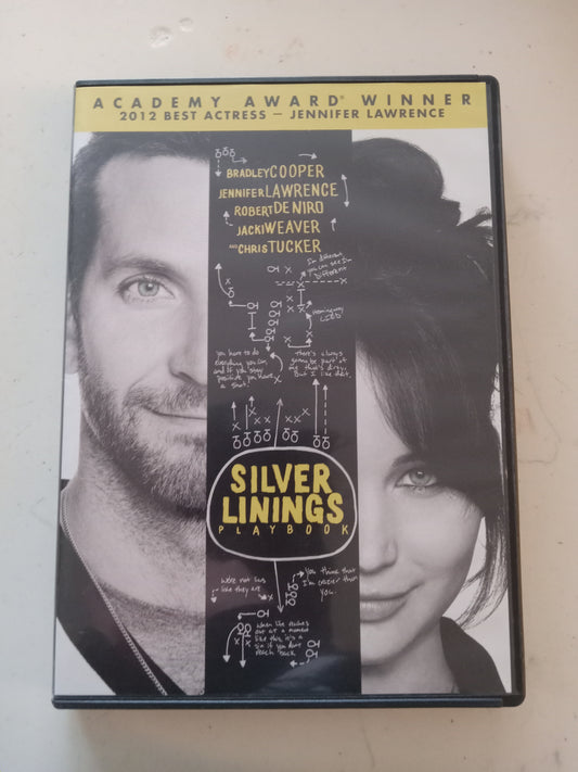 Silver Linings Playbook, DVD Movie, Bradley Cooper Widescreen, Rated R, USED