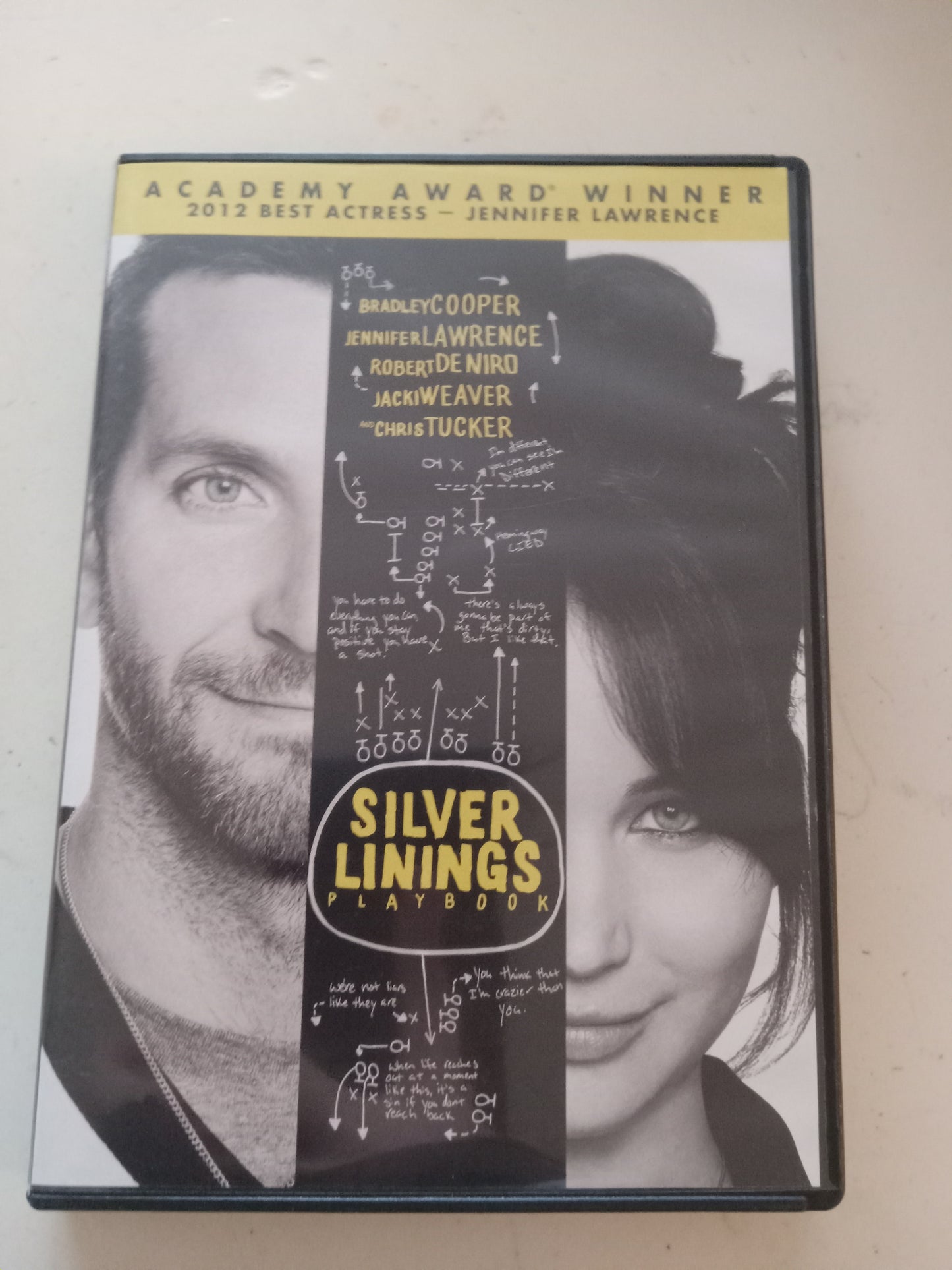 Silver Linings Playbook, DVD Movie, Bradley Cooper Widescreen, Rated R, USED
