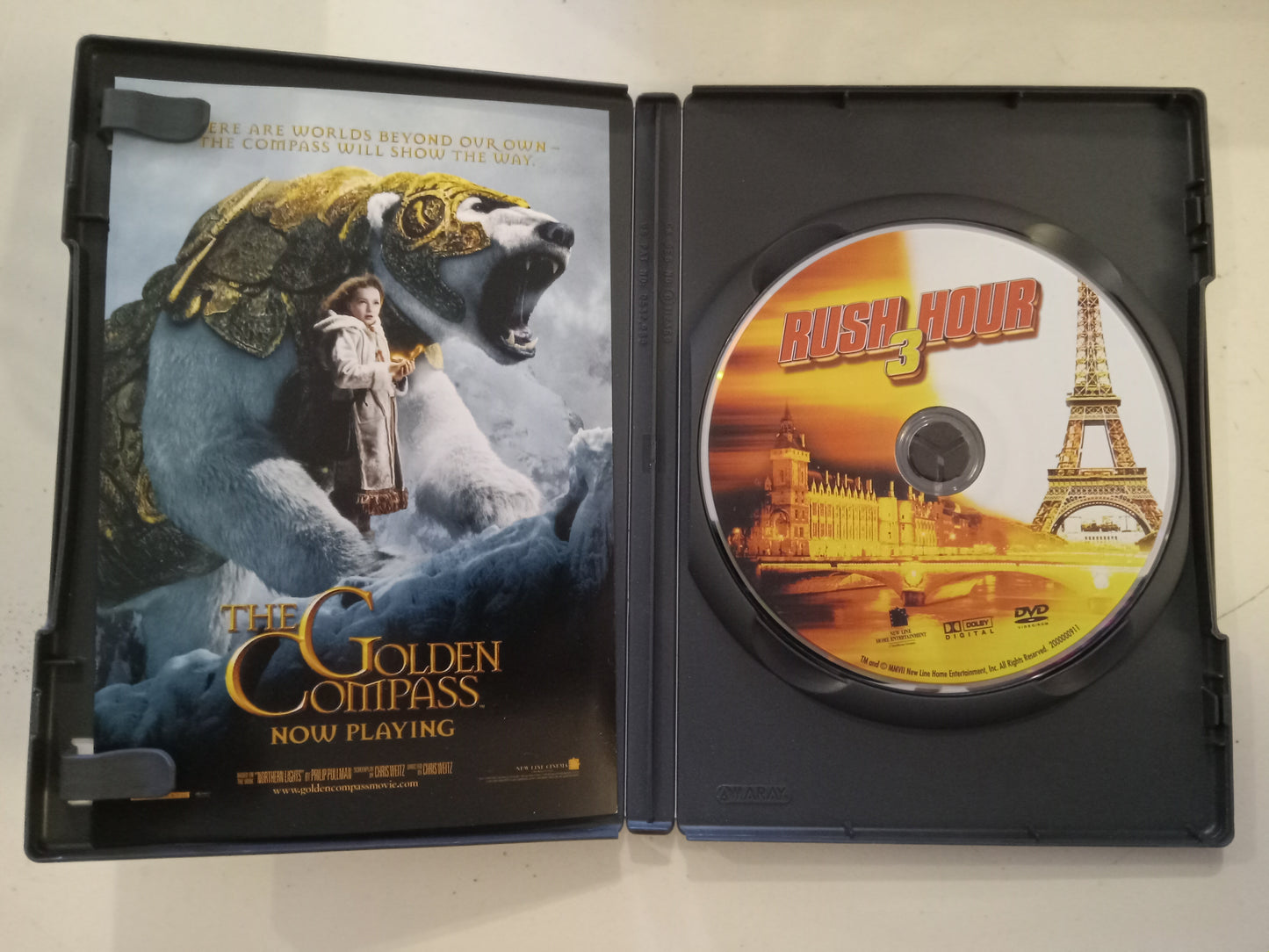 Rush Hour 3, DVD Movie, Jackie Chan Fullscreen, Widescreen, Rated PG-13, USED