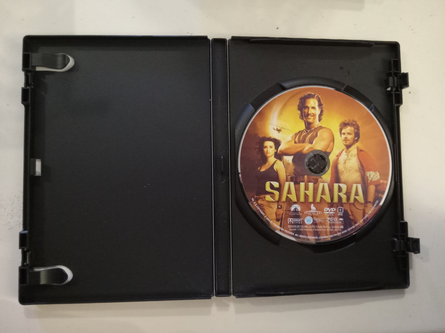 Sahara, DVD Movie, Matthew McConaughey Fullscreen, Rated PG-13, USED