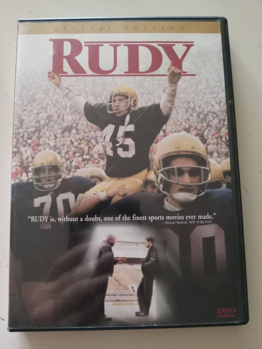 Rudy, DVD Movie, Sean Astin Widescreen, Rated PG, USED