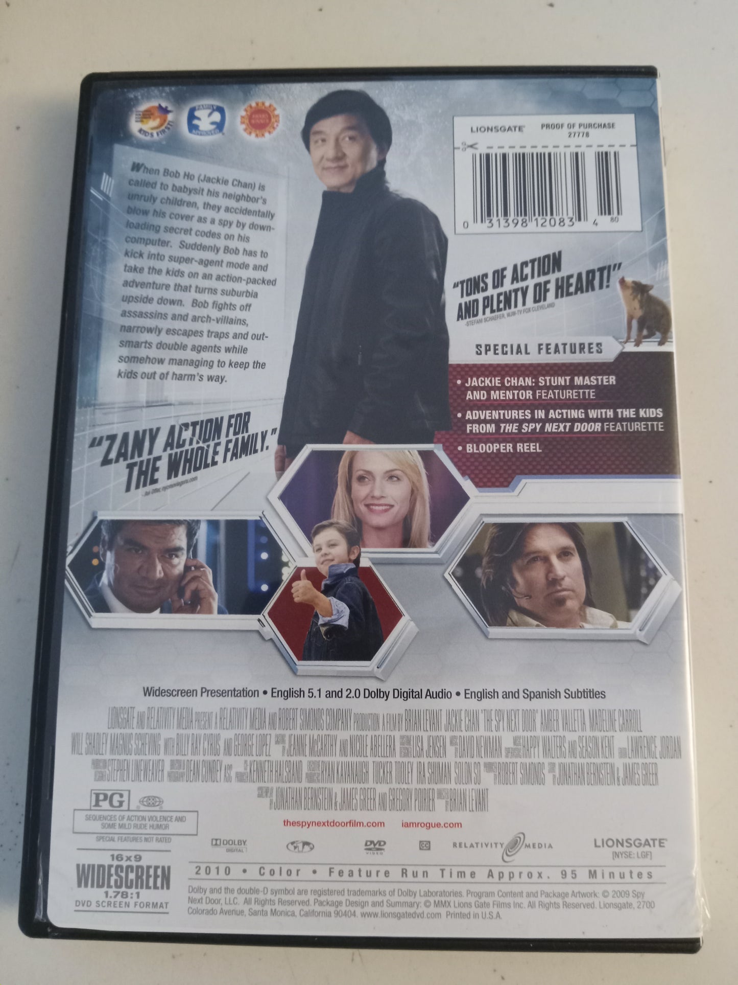 The Spy Next Door, DVD Movie, Jackie Chan Widescreen, Rated PG, USED