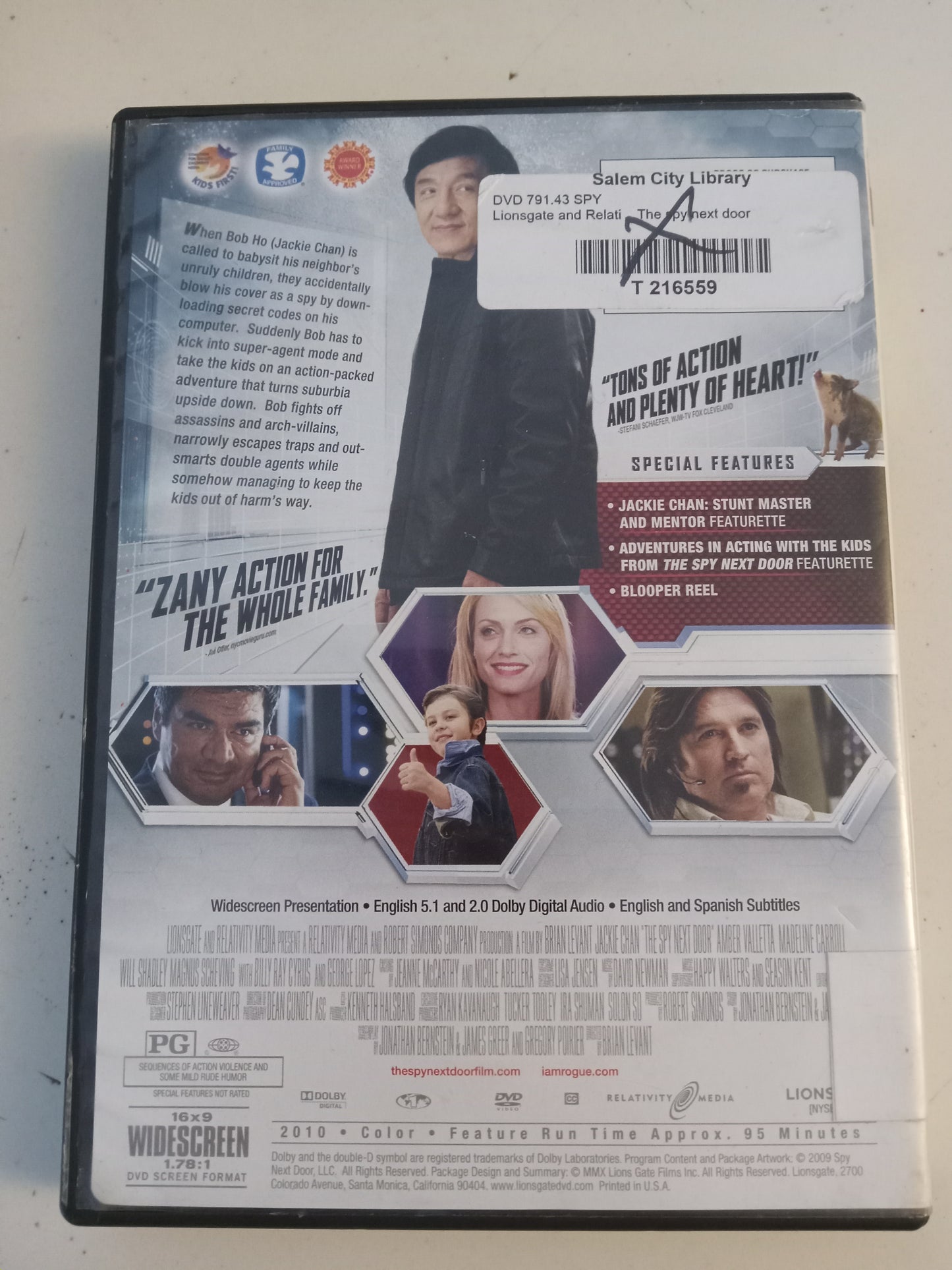 The Spy Next Door, DVD Movie, Jackie Chan Widescreen, Rated PG, USED