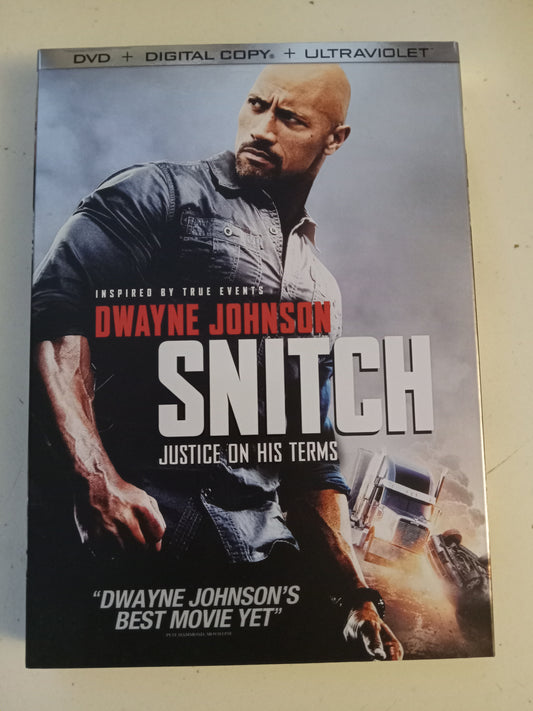 Snitch, DVD Movie, Dwayne Johnson Widescreen, Rated PG-13, USED