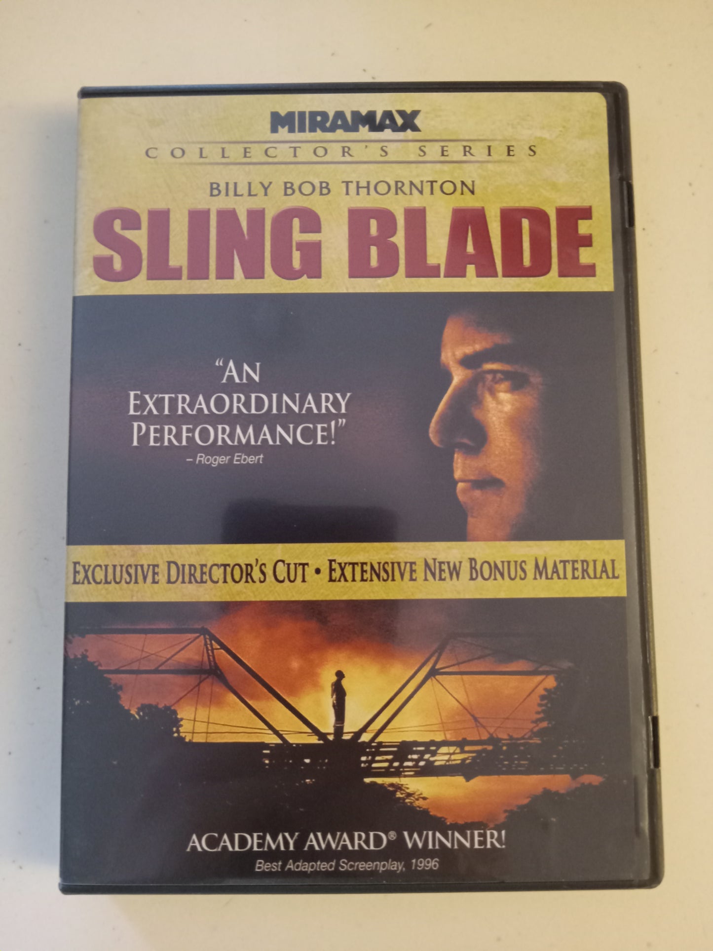 Sling Blade, Directors Cut, DVD Movie, Billy Bob Thornton Widescreen, 2 Disc Collector's Series Not Rated, Rare OOP, USED
