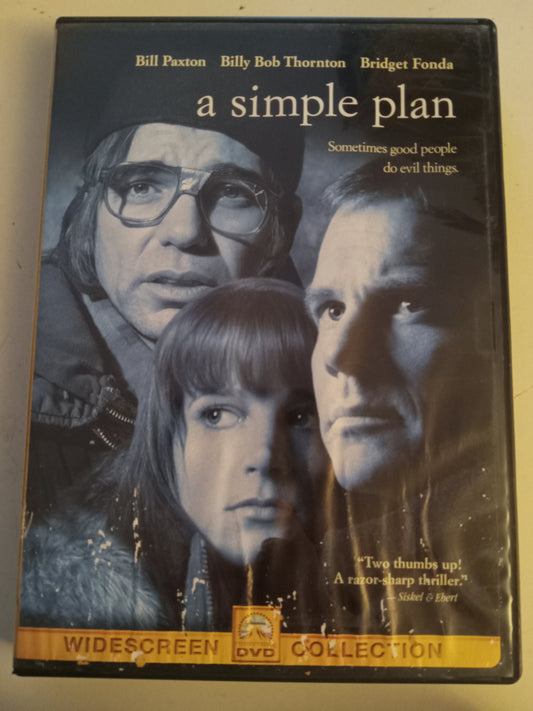 A Simple Plan, DVD Movie, Bill Paxton Widescreen, Rated R, USED