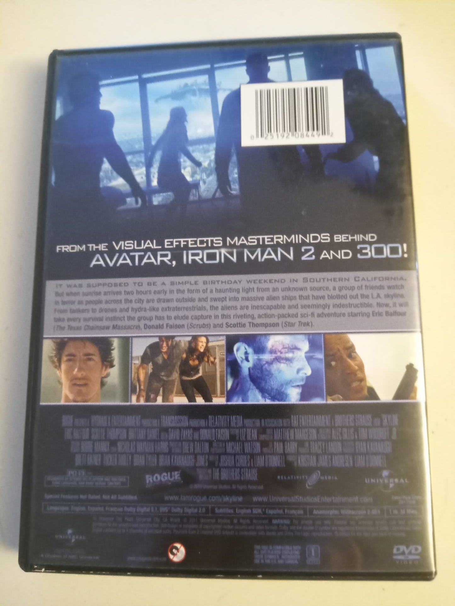Skyline, DVD Movie, Eric Balfour Widescreen, Rated PG-13, USED
