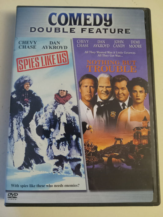 Spies Like Us, Nothing But Trouble, 2 DVD Movies, Fullscreen/Widescreen, Rated PG/PG-13, USED