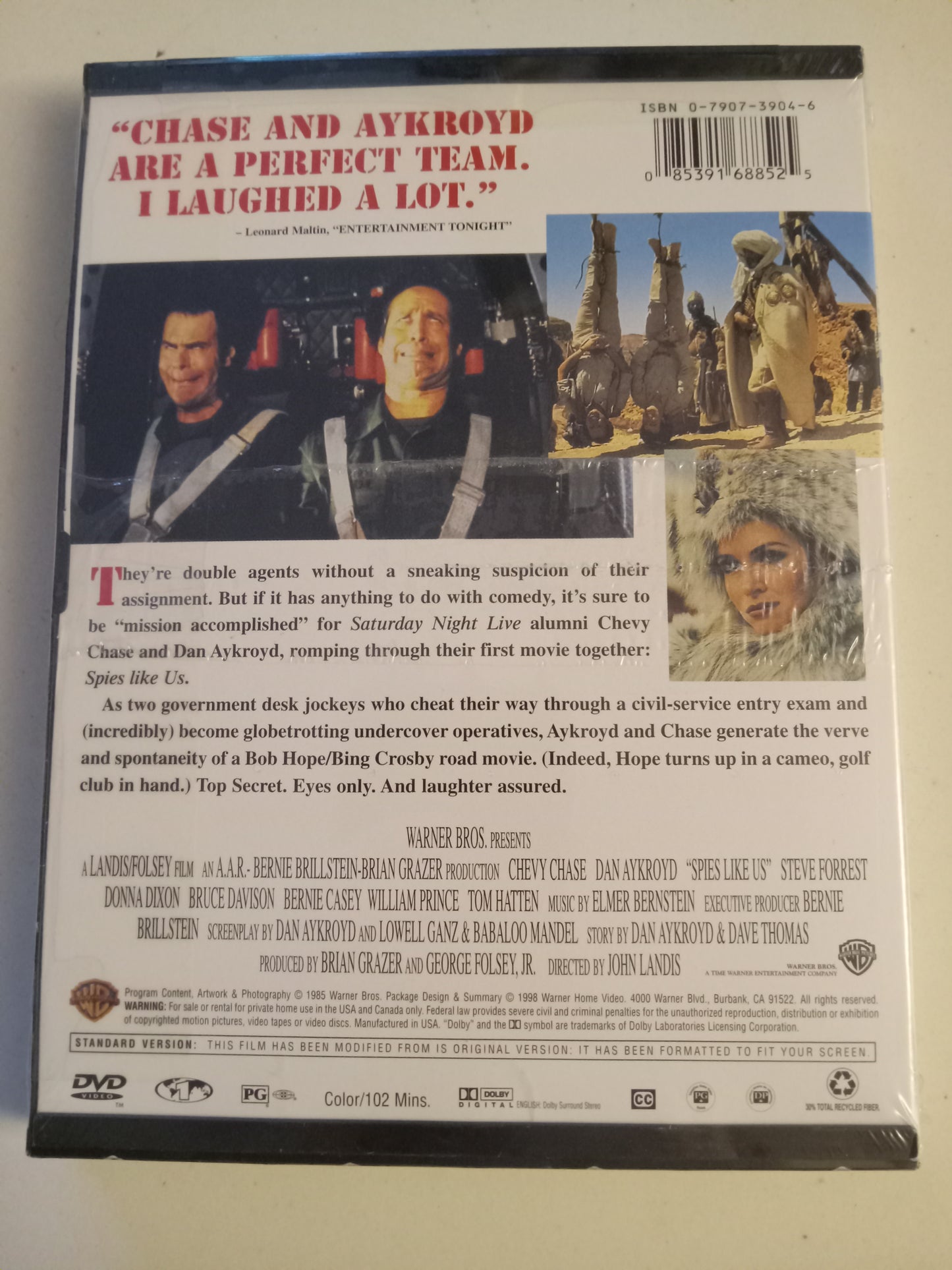Spies Like Us, DVD Movie, Chevy Chase Fullscreen, Widescreen, Rated PG, NEW