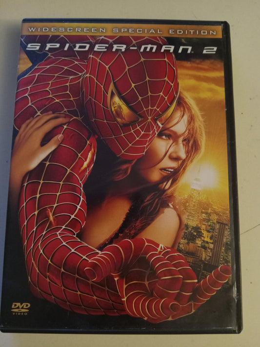 Spider-Man 2, DVD Movie, Tobey Maguire Widescreen, Rated PG-13, USED