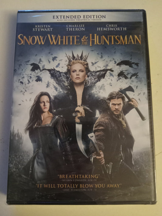 Snow White And The Huntsman, DVD Movie, Extended Ed. Chris Hemsworth Widescreen, Rated PG-13, NEW
