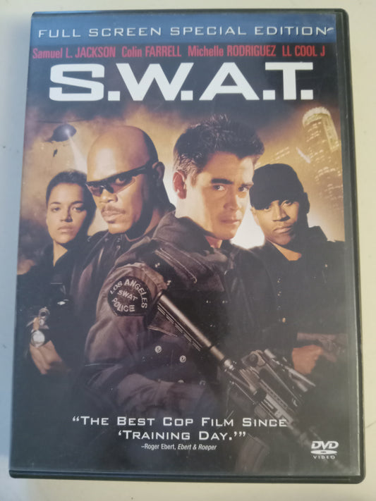 S.W.A.T, DVD Movie, Samuel Jackson Widescreen/Fullscreen, Special Ed. Rated PG-13, USED