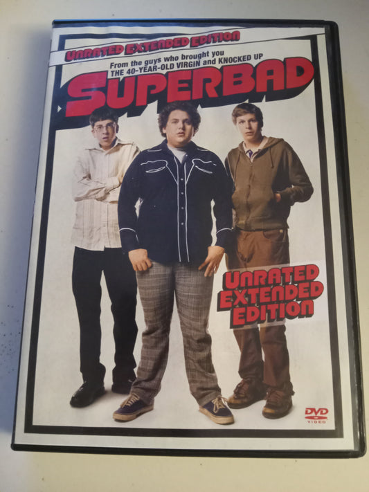 SuperBad, DVD Movie, Jonah Hill Widescreen, Not Rated, USED