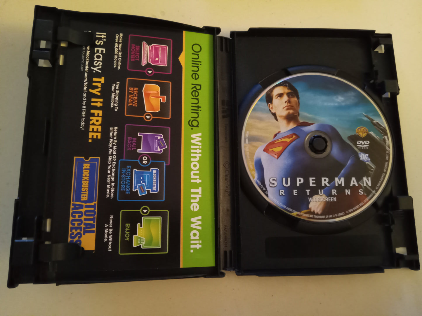 Superman Returns, DVD Movie, Brandon Routh Widescreen, Rated PG-13, USED