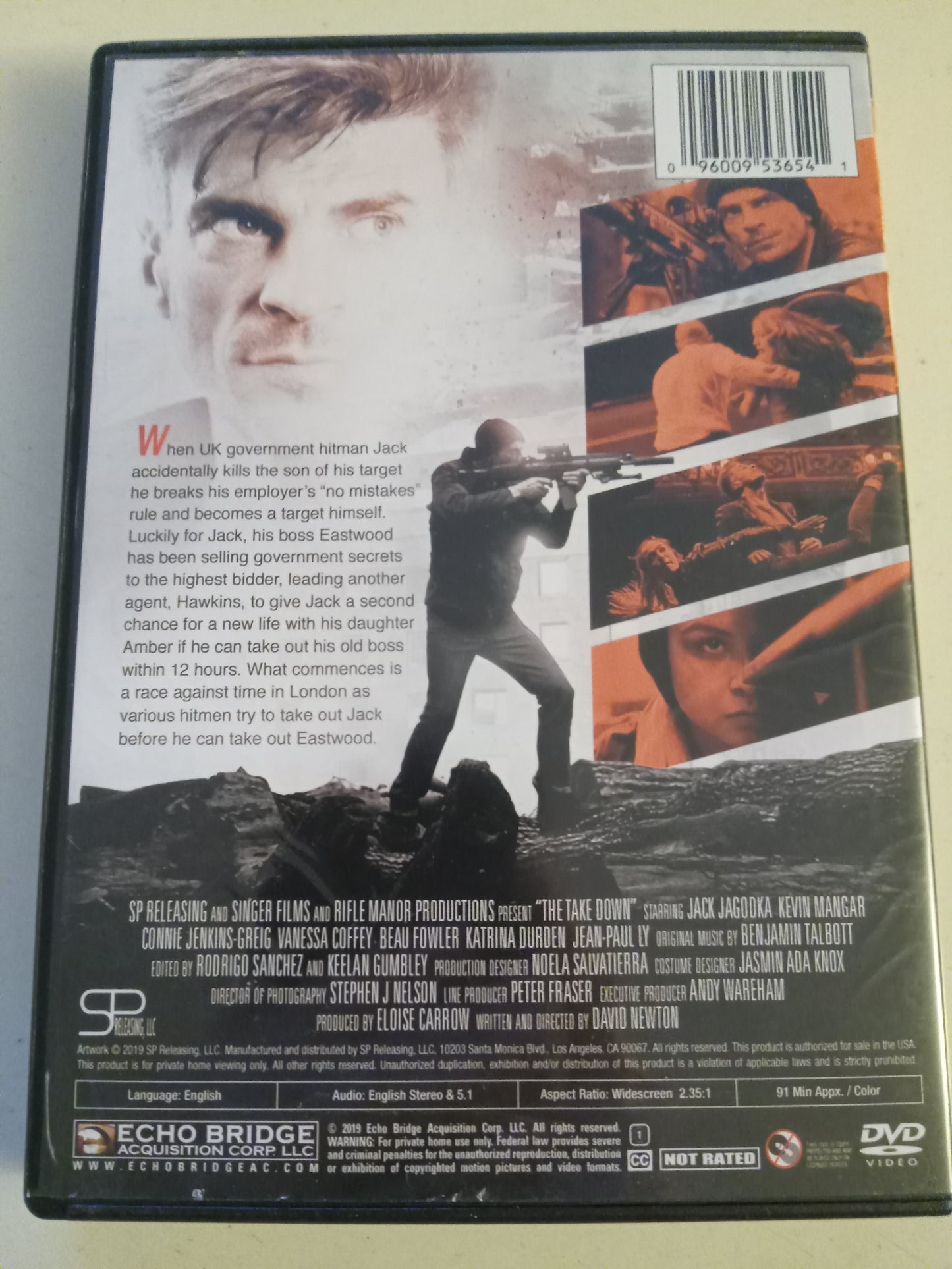 The Take Down, DVD Movie, Jack Jagooka Widescreen, Not Rated, USED