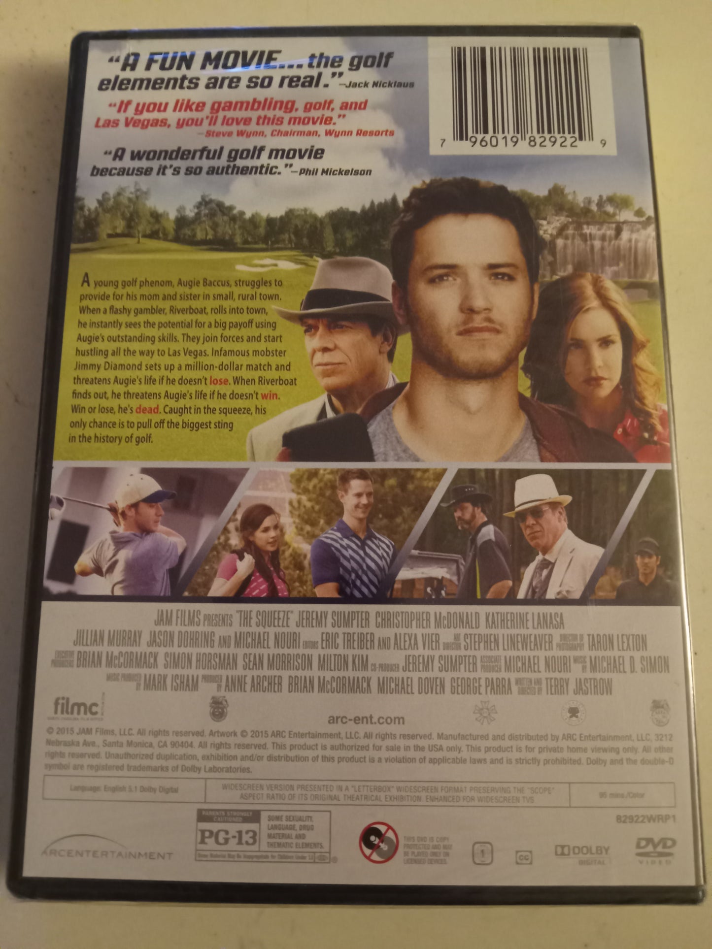 The Squeeze, DVD Movie, Jeremy Sumpter Widescreen, Rated PG-13, NEW